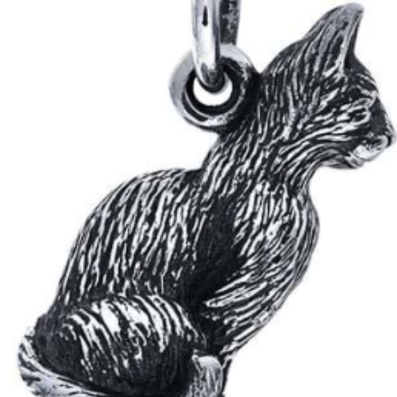 Cat 3D Sterling Silver Jewelry Charm #pet - Picture 2 of 8